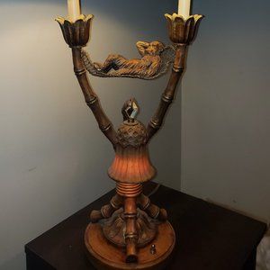 Maitland-Smith vintage monkey lamp